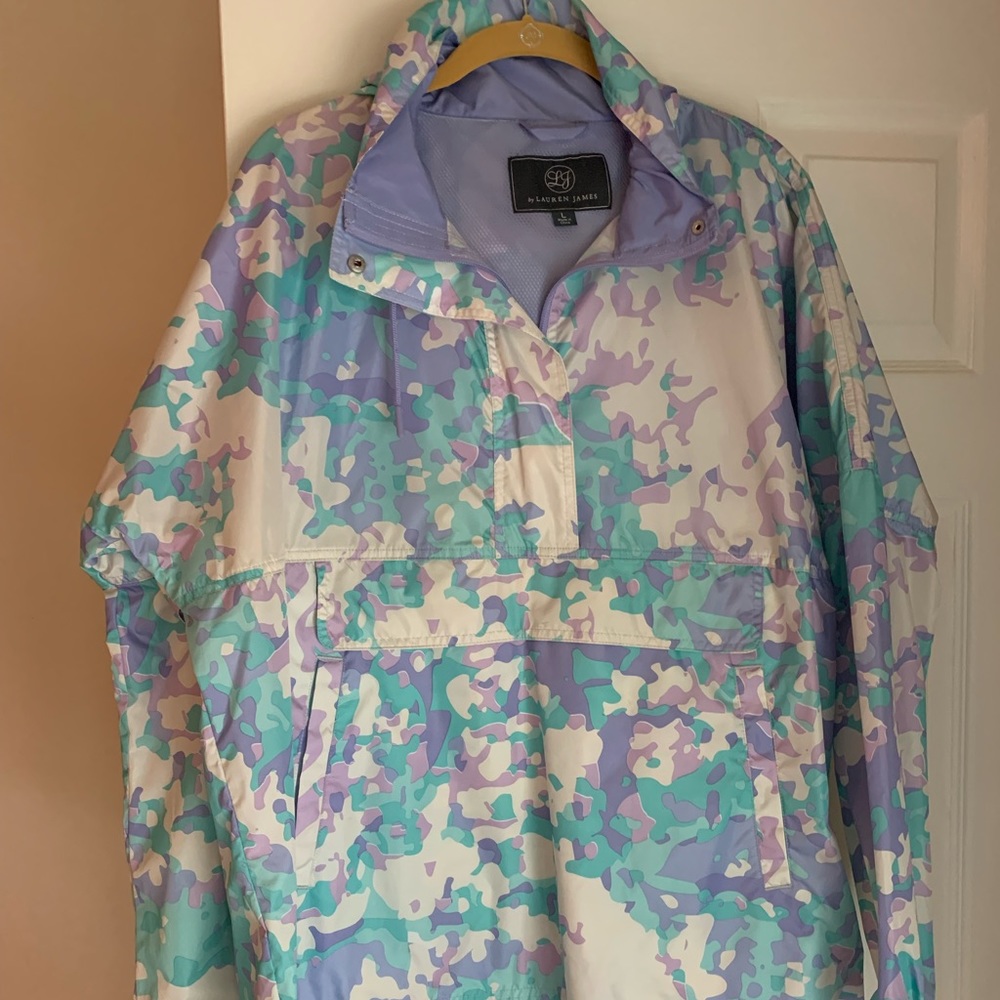 Lauren James pastel pullover rain jacket